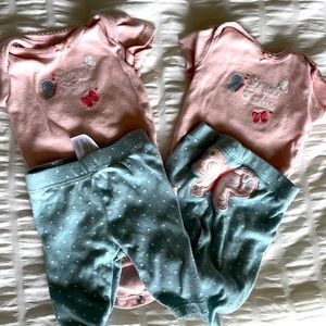Twin girls newborn set